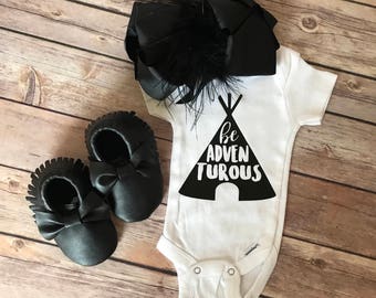Be Adventurous Baby onesie