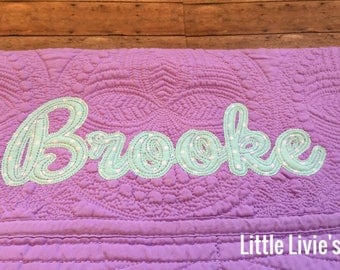 Monogrammed Baby Quilt, Personalized Baby Blanket, Personalized Baby Quilt, Monogrammed Baby Blanket, New Baby, Baby Girl Quilt, Blanket