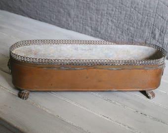 Brass Footed Planter