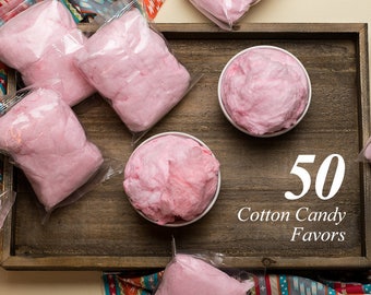 Cotton Candy Favors - FREE SHIPPING - Great for Baby Shower, Gender Reveal, Wedding, Birthday Gift, School or Team Spirit!