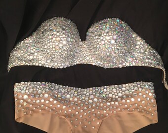 EDC Crystal Rhinestone Bikini Outfit