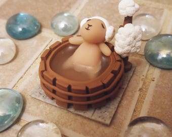 Sheep Sculpture // Polymer Clay Lamb Figure // Cute Animal Figurine // Cute Gift // Home Decor