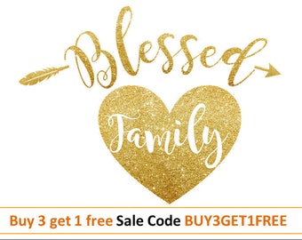 Family sign svg Blessed svg Family svg Thanksgiving shirt svg design HTV designs Thanksgiving cut file for Silhouette Vinyl files for cricut