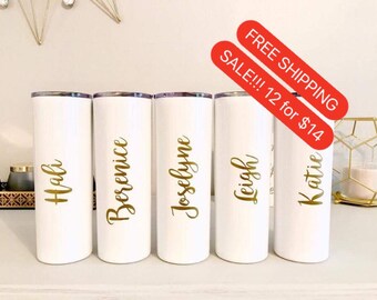 Custom name decal, Custom yeti deca, Yeti decal, Tumbler decal, Laptop decal, Bride decal, Gold decal, Bridesmaid tumbler, Bridesmaid gift