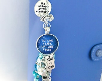 Fitness Planner Charm and Accessory, Bag Bling, Sport and Exercise Keychain, Healthy Living Stationery Decoration, Motivation Quotes