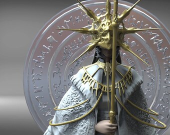 Dark Sun Gwyndolin Dark Souls 1 Prepare to Die 15-18" Statue 3D Print High Detail Hand Painted
