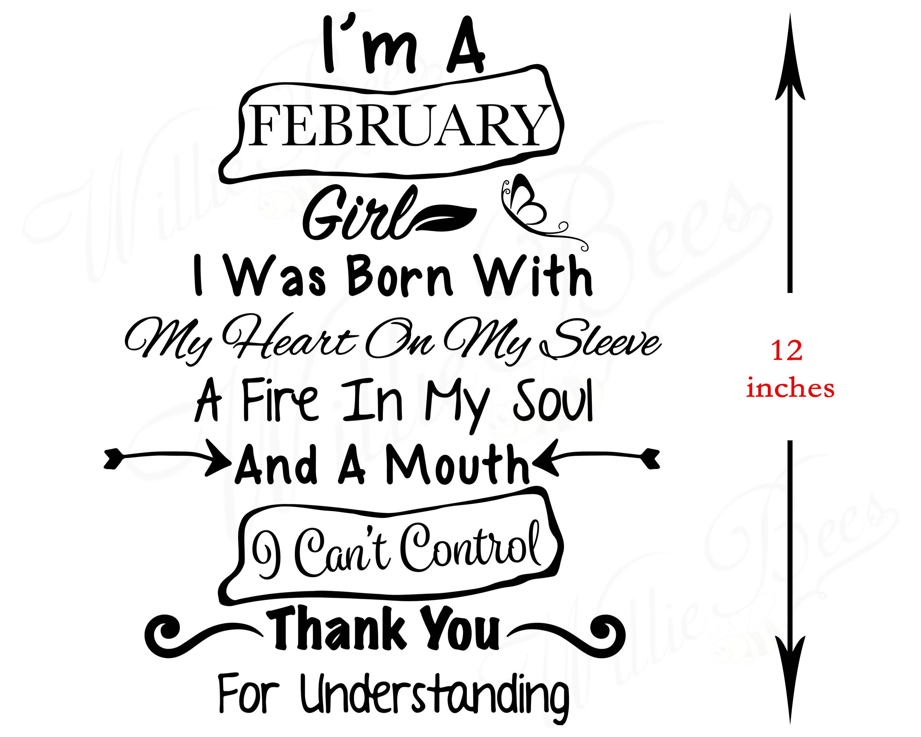 Download February Birthday SVG, I'm A February Girl, Aquarius SVG ...