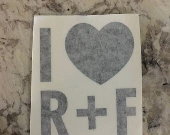 I Love Rodan + Fields Vinyl Decal