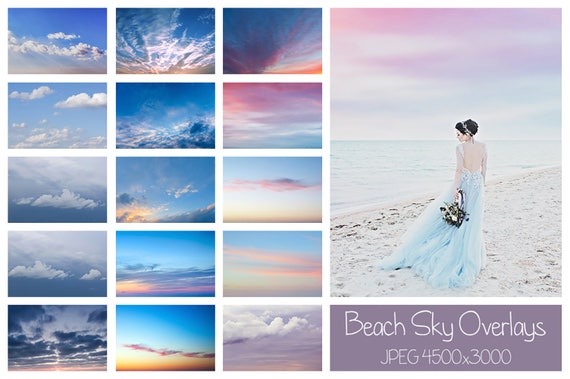 beach sky overlays free