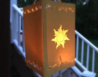 Tangled Lantern | Rapunzel Lantern | Large Hanging Tangled Paper Lantern