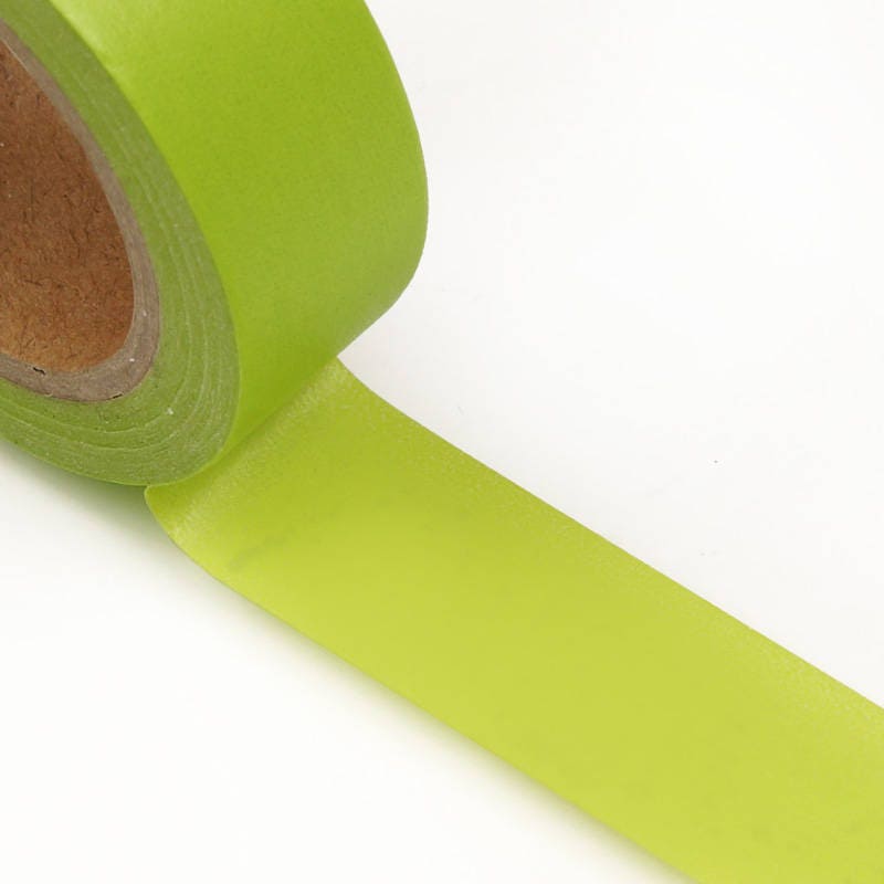 Lime Green Colored Washi Colorful Tape Decorative Masking Tape