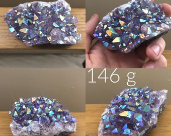 PICK YOUR SIZE! Angel Aura Amethyst Cluster, Angel Aura Quartz, Aura Quartz, Angel Aura Crystal, Angel Aura, Angel Aura Cluster