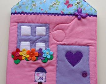 Interactive Travel Toy Dress Up Dolls School Play Paper Dolls Doll House fabric dolls house