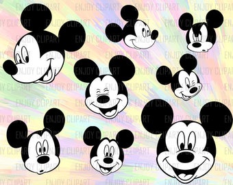 Mickey Mouse Svg Files, Mickey Mouse Head Svg, Mickey Svg Files, Mickey Silhouette Svg, Mickey Clipart, Mickey Decal, Disney Svg, Png, Eps