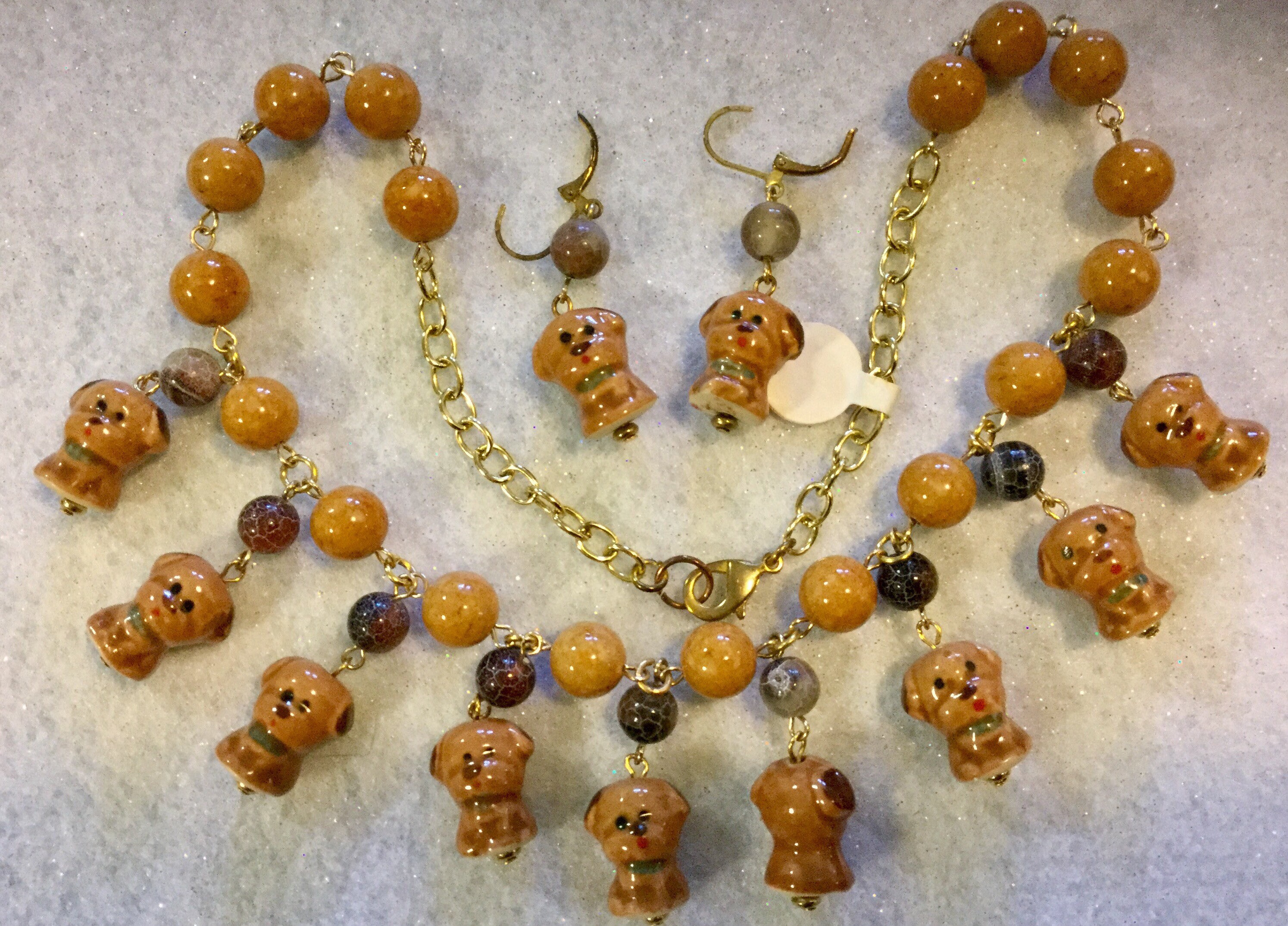 Dog Necklace Puppy Necklace Animal Necklace Figural Necklace