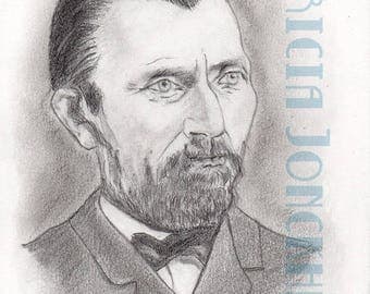 Vincent Van Gogh portrait from photo