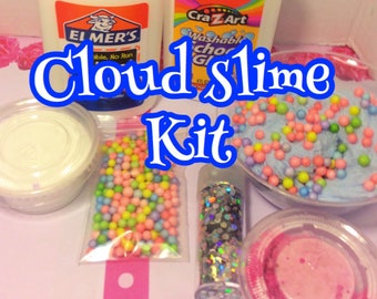 Cloud slime DIY kit