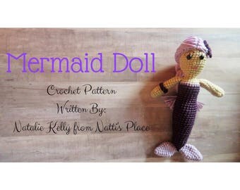 Mermaid Crochet Pattern Digital Download PDF