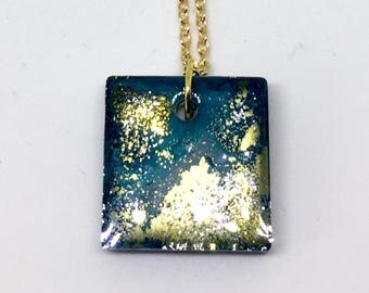 Blue Starburst pendant
