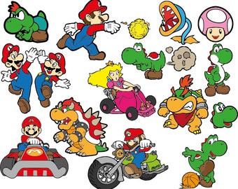 Mario kart stickers | Etsy