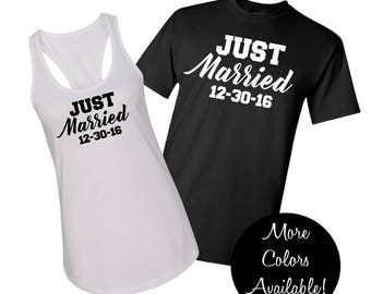 Mrs Shirt Honeymoon Shirt Wedding Shirts Just Married Shirt