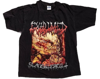 Exhumed - Slaughtercult Tour Vintage Death Metal T-shirt Large Deceased Morbid Angel Carcass Napalm Death