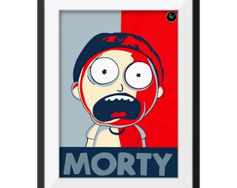 Hope for morty, rick and morty, art prints, rick and morty poster, wall art,