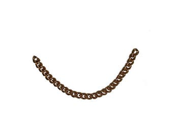 Chain is 24 cm large link gold metal