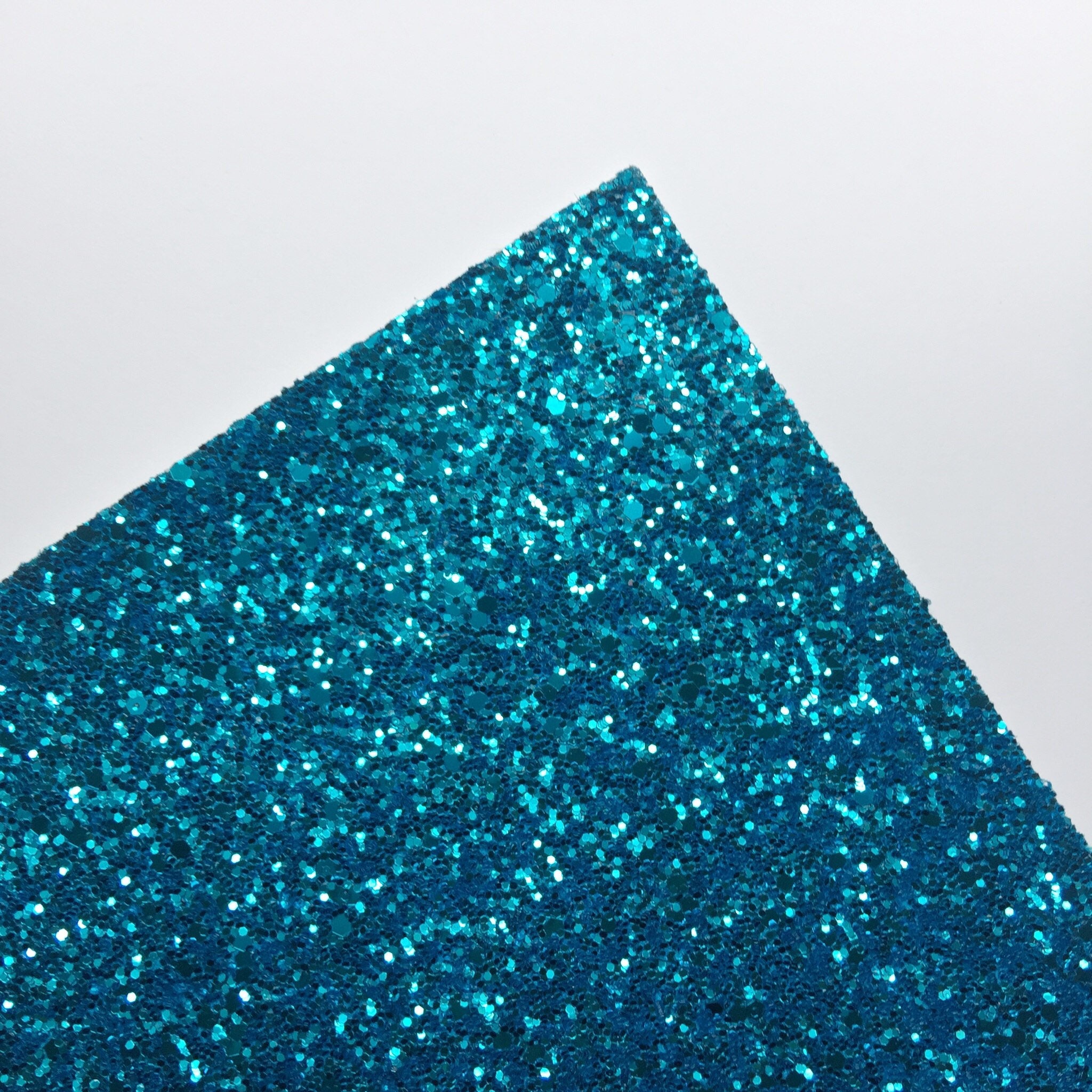 Blue Glitter Fabric Glitter Canvas Sparkle Fabric Chunky