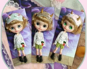 3 cute custom headband for Blythe doll