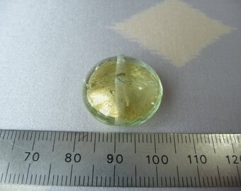 A pair vintage green/yellow gold foil
