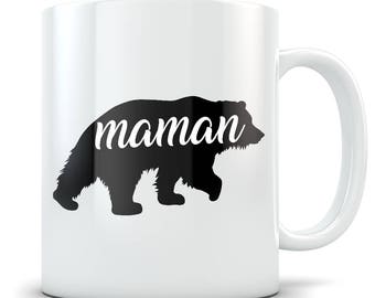 Cadeaux Pour Maman - Cadeaux Pour Femme - Cadeaux Pour Mère - Tasse à Café Maman - Tasse de Café Maman - Maman Ours