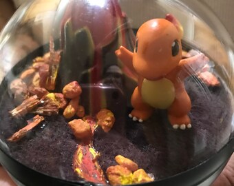 Charmander Pokemon Terrarium - Pokemon Fan Made Pokeballs