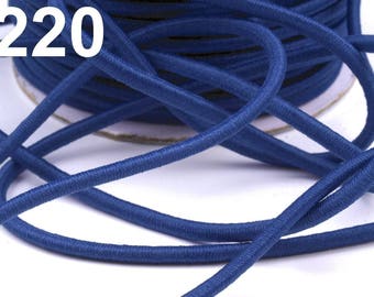 Blue 3 mm elastic cord 1 m