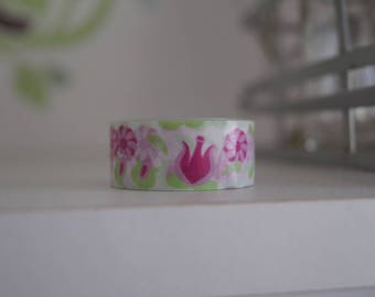 FUCHSIA FLORAL WASHI
