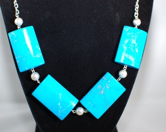 Turquoise Howlite Necklace