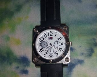 Vintage mid-1980s men's Bugle Boy wristwatch