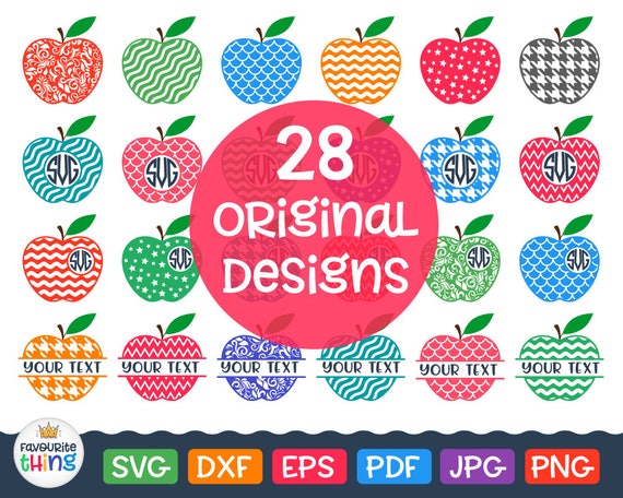 Download Apples Svg Apple Monogram Frames Svg Patterned Apple Svg