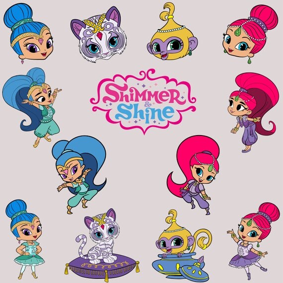 Shimmer and Shine.Svg.Dfx.Eps.Pdf.Png.