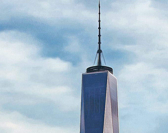 Freedom tower new york, World trade center new york, USA Poster, canvas, Interior decor, print poster, USA picture, art picture, gift