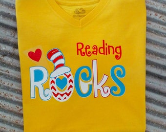 reading rocks t shirt