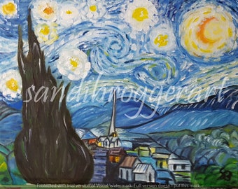 Pepe the Frog Starry Night Van Gogh by Pepelangelo