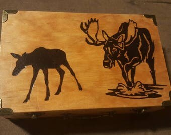 Moose and Calf Wire Sculpture Moose Art Moose Wire Art