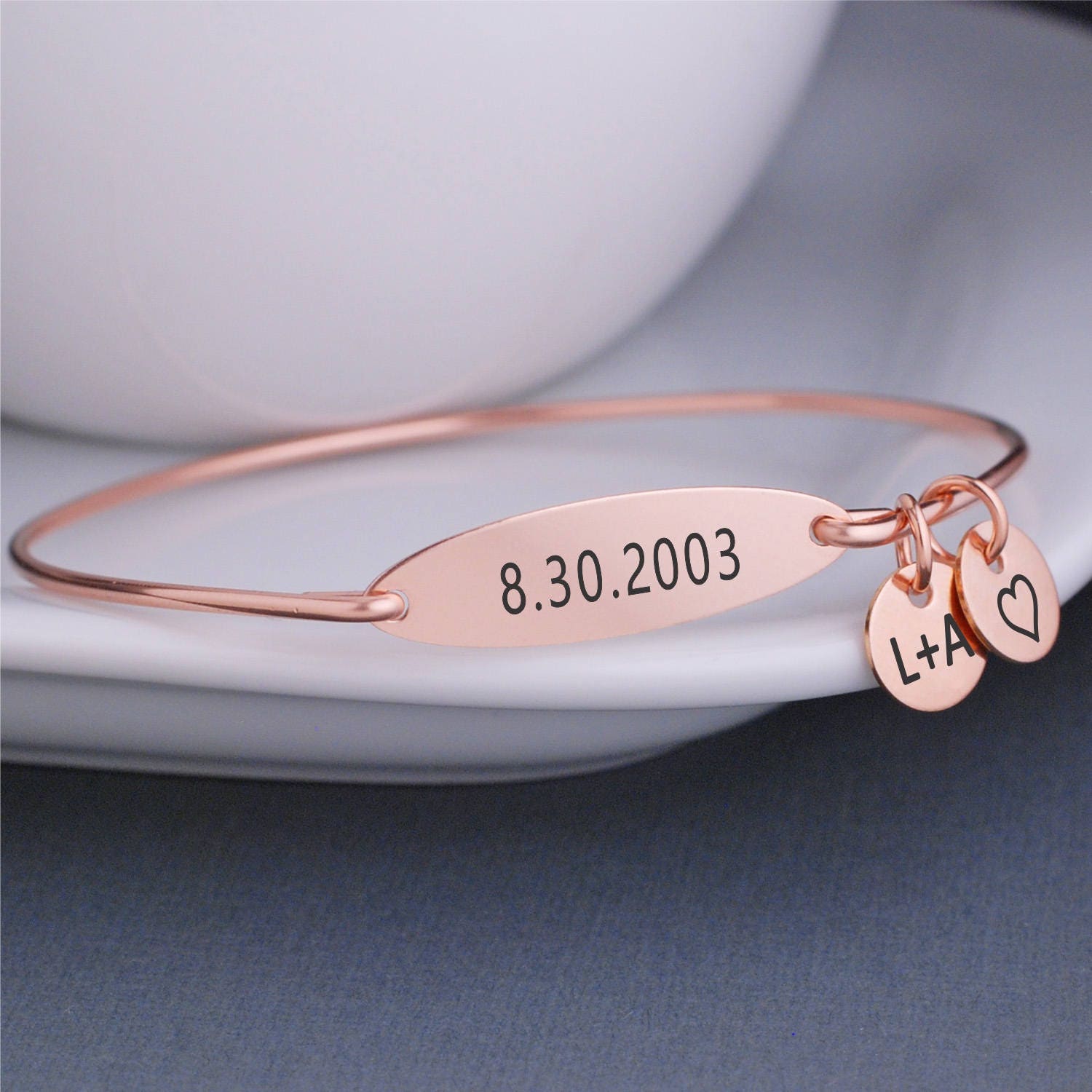 anniversary date bracelet