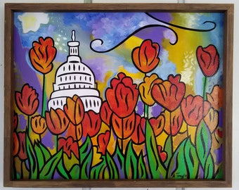 Hope for the Flowers 2 - Original painting by Joel Traylor