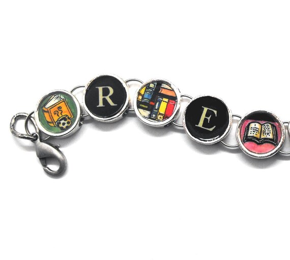 Read Bracelet Book Readers Jewelry Bibliophile