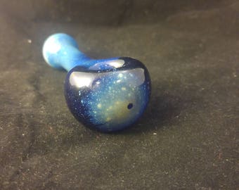 Glass Space Pipe Silver Fumed
