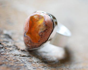 Dollybird Raw Fire Opal Ring