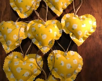 Fabric Heart Ornaments