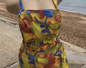 Vintage Hawaiin Swimsuit, Playsuit - size Medium/Large - circa 1960s/70s